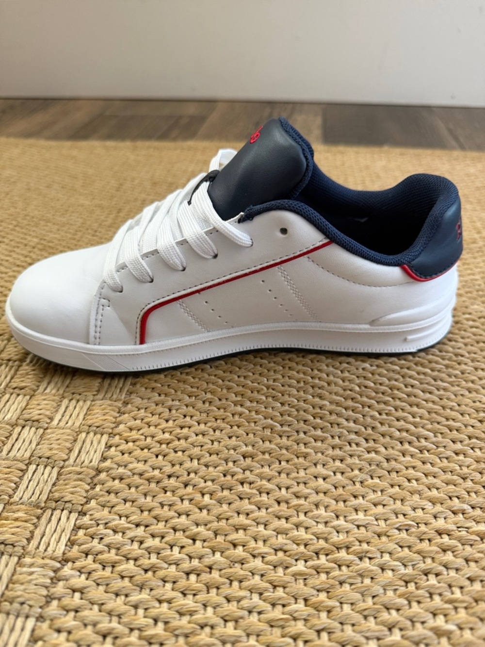 Polo Ralph Lauren Girls’ White/Navy Sneakers Heritage Court III—2 - Picture 8 of 13